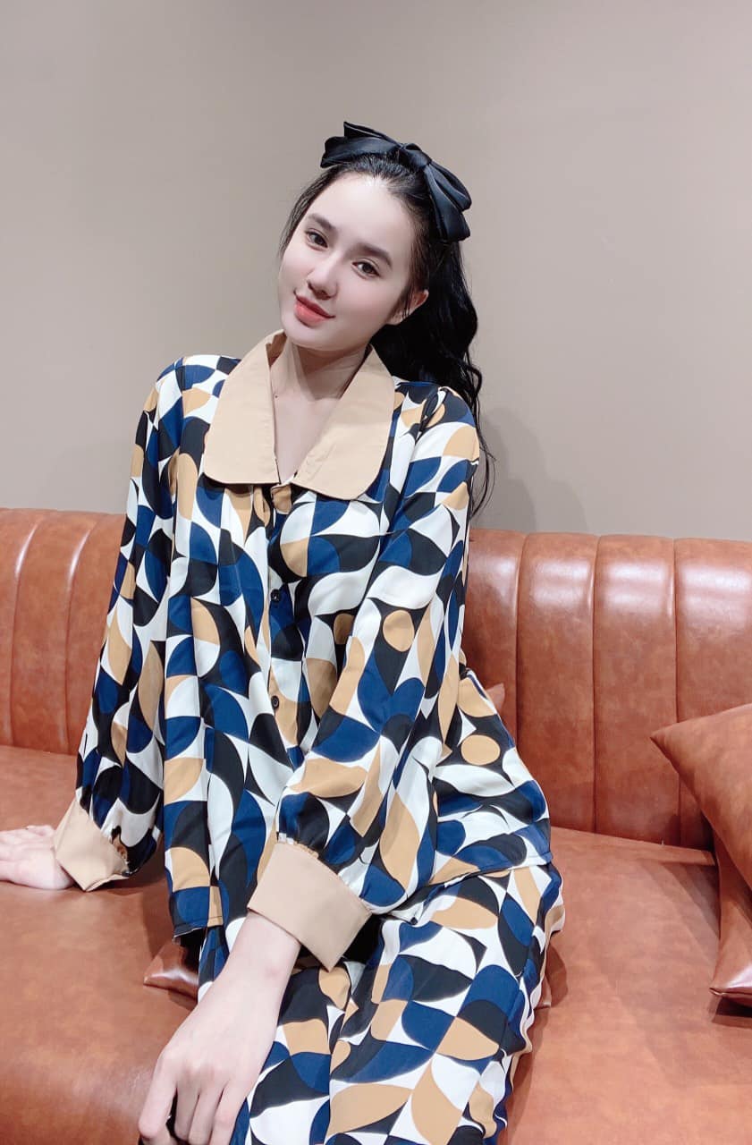 Bộ ngủ Pijama tay dài