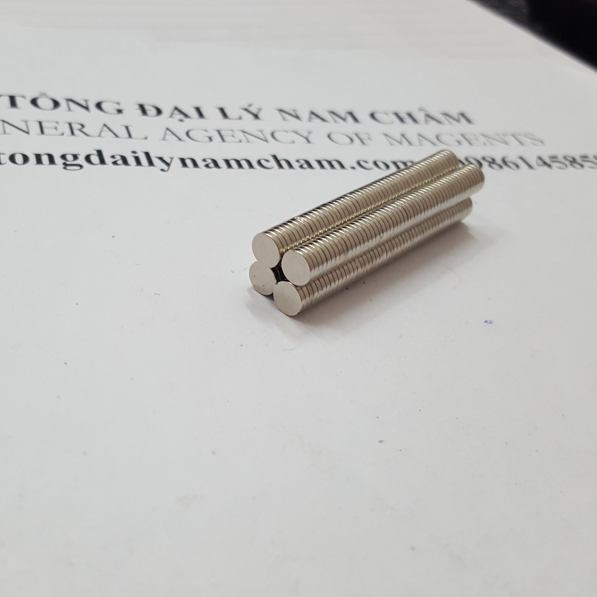 100 viên Nam châm đất hiếm 5x1mm