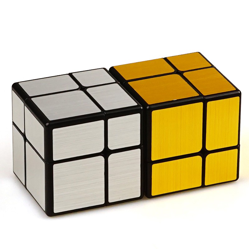 Rubik 2x2 QiYi 2 Tầng Rubik Mirror Độc Đáo (Gold)