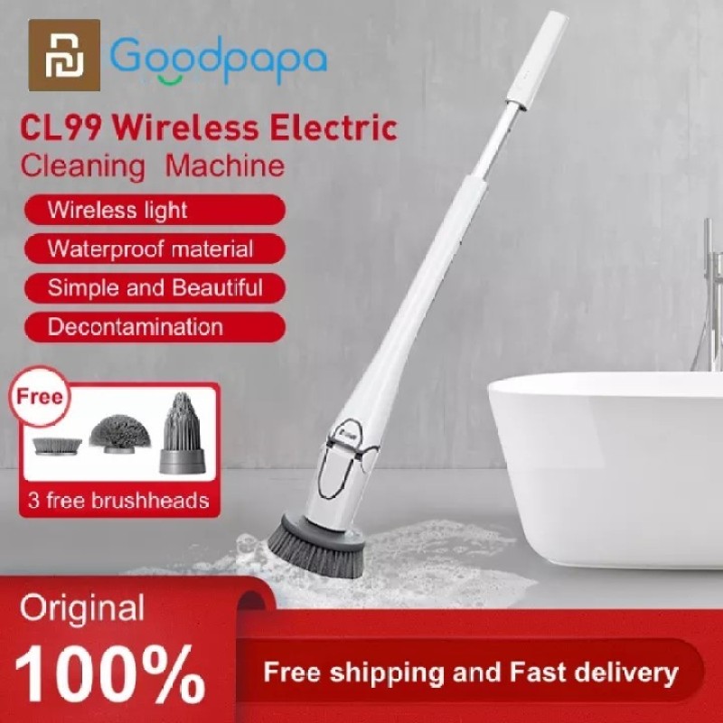 Bảng giá Youpin Multi-Function Wireless Electric Cleaning Machine CL99 Home Electric Vacuum Cleaners USB Rechargeable Wireless With 3 Brush Head