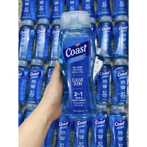 Tắm Gội Nam Coast Mỹ 946ml + 532ml