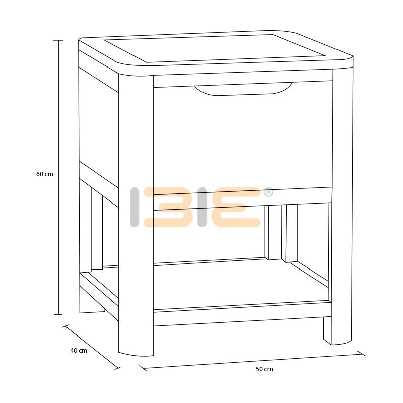 Tủ đầu giường Romsey 1 ngăn gỗ sồi