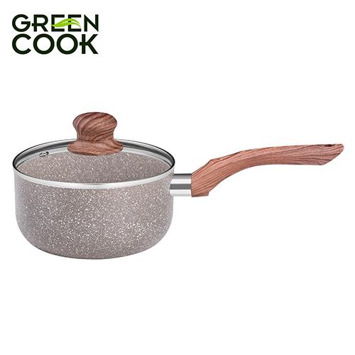 Nồi quấy bột vân đá 16cm chống dính GreenCook - Hàng chính hãng