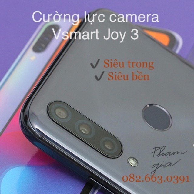 Dán cường lực camera vsmart joy 3 siêu bền
