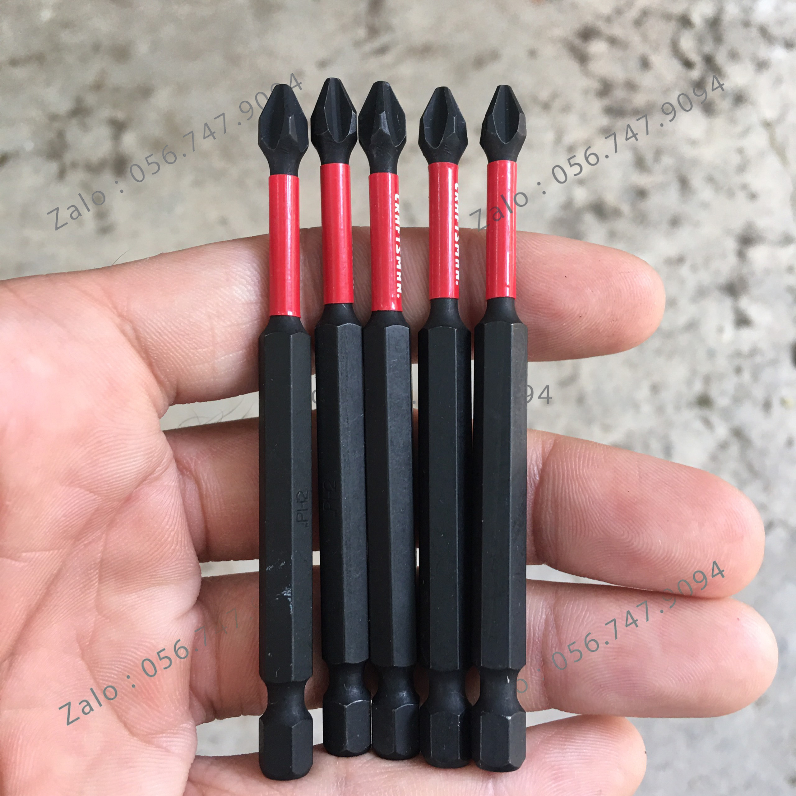 [1 Cái]Mũi Vít CRAFTSMAN PH2 Dài 90mm Tem Đỏ