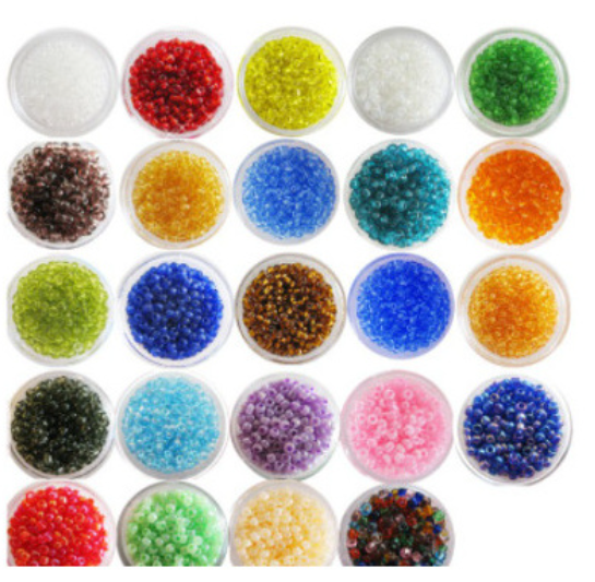 gói 10-25gam Hạt cườm trung đủ màu size 3mm