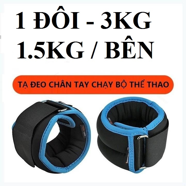 Tạ Đeo Chân Tay Chạy Bộ Thể Thao ( 1 đôi 1.5kg / chiếc)