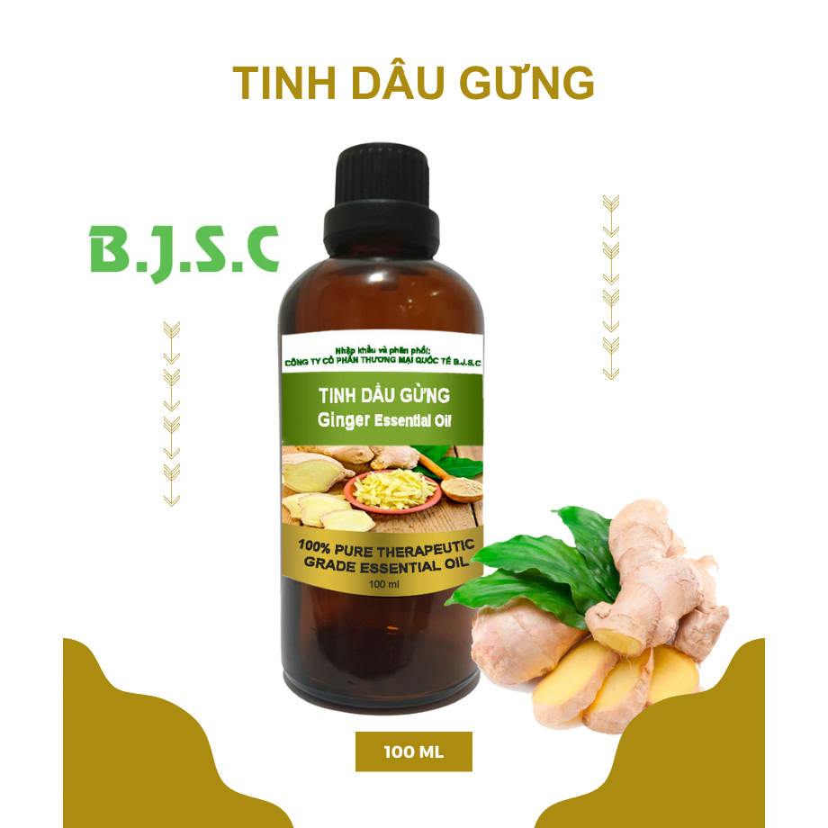 Tinh dầu Gừng nguyên chất xông phòng ngâm chân 100ml