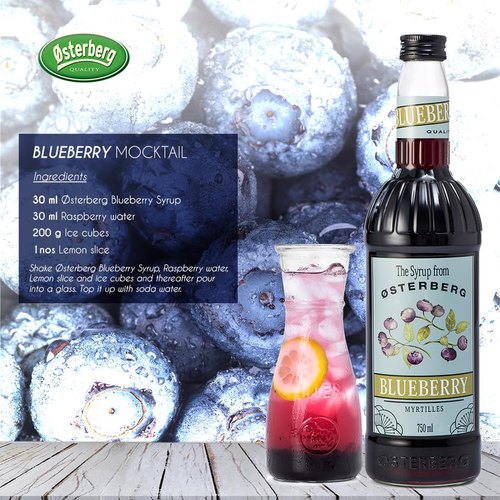 Syrup Osterberg Blueberry (Việt Quất) 750ml