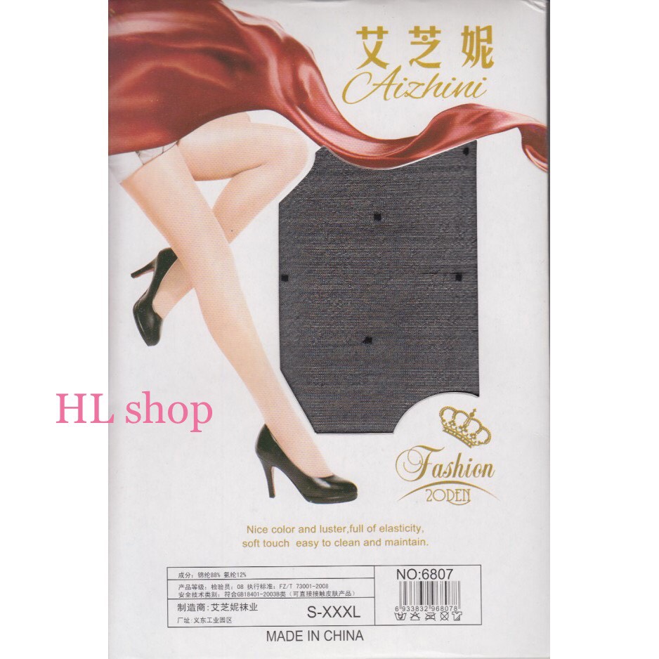 [HCM]Quần vớ mỏng đen chấm bi nữ