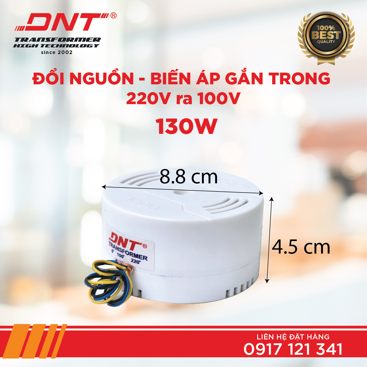ĐỔI NGUÔN GẮN TRONG 220V RA 100V DNT
