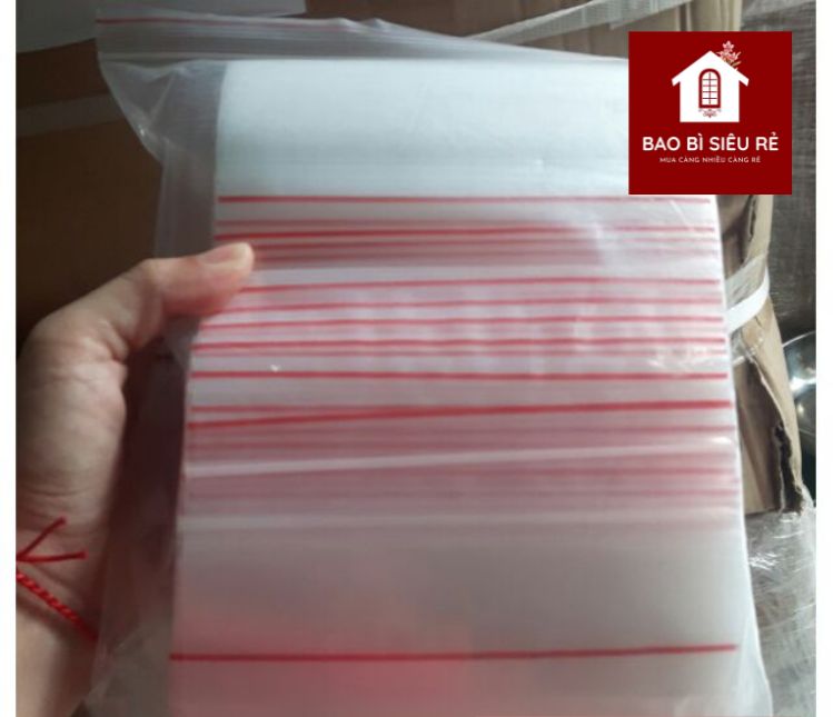 HCM Freeship | 0.5kg - Túi zip chỉ đỏ đủ các size