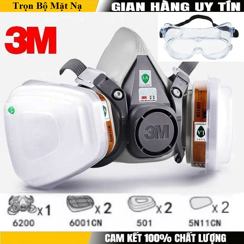 Mặt nạ phòng độc 3 M 6200