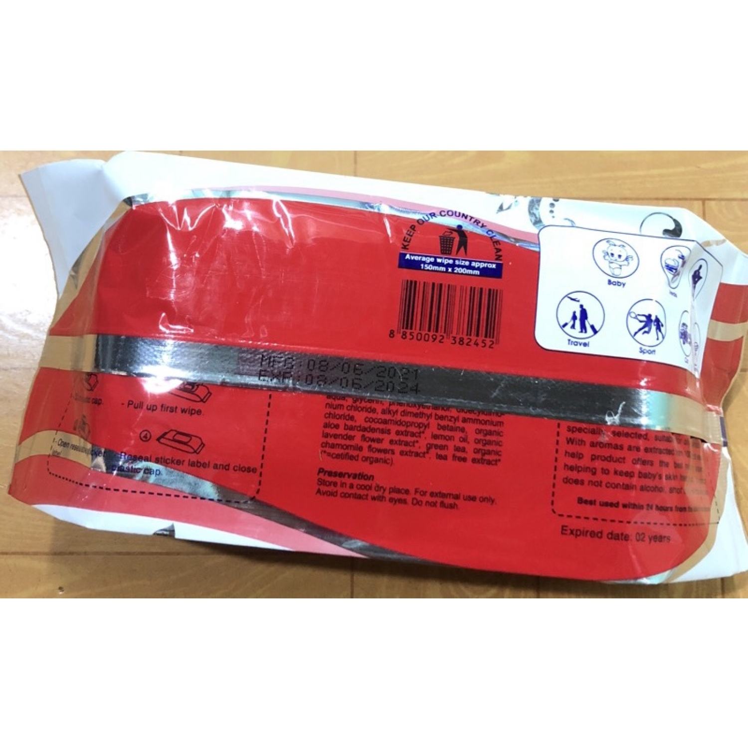 Khăn giấy ướt 125 tơ` baby wipes
