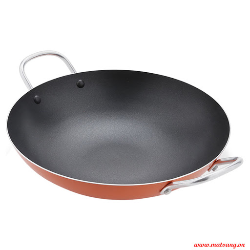 Chảo 2 quai 22cm và chảo 1 quai 18cm chống dính cao cấp, hợp kim nhôm, dẫn nhiệt tốt, an toàn và tiện lợi