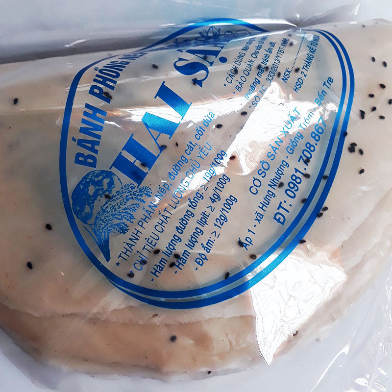 20 cái Bánh tráng dừa đặc sản Bến Tre