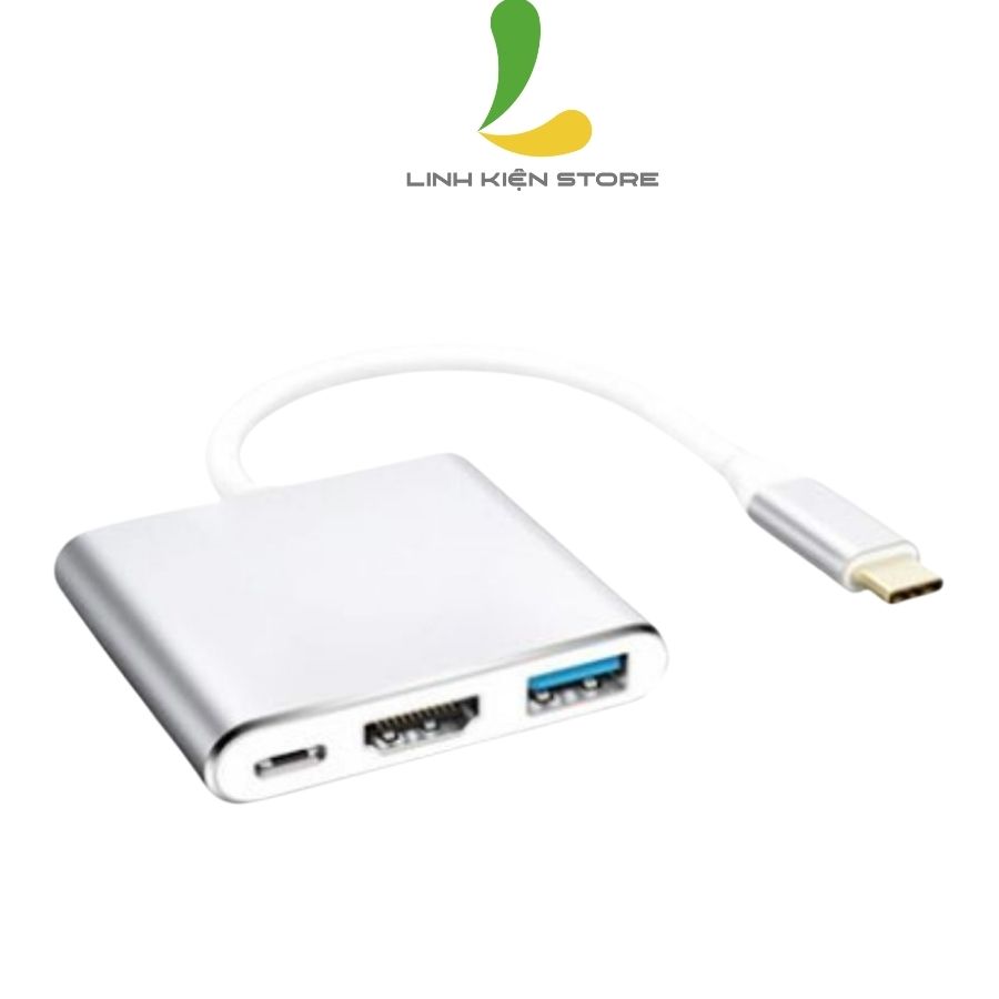 Cáp chuyển đổi Type C to HDMI - Bộ chuyển đa năng sử dụng cho điện thoại, máy tính