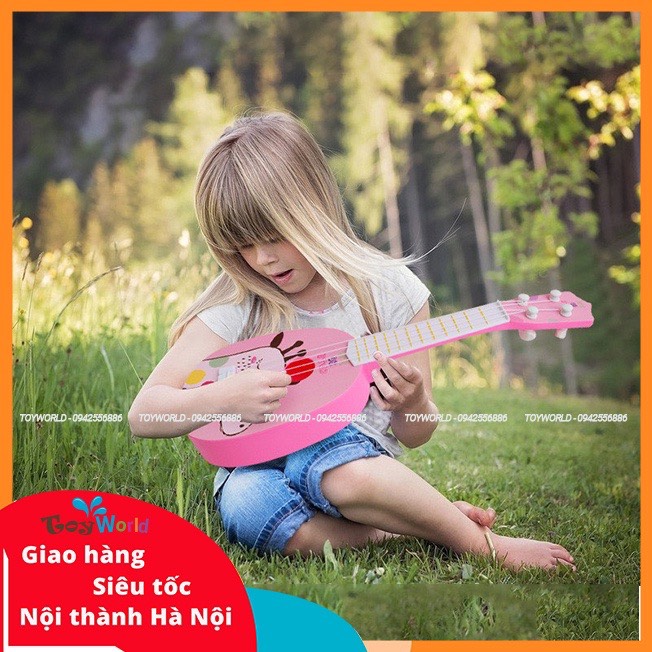 [ToyWorld] Đàn guitar Ukulele đồ chơi xinh xắn dành cho bé