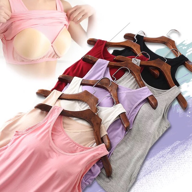 Áo Sát Nách Cotton Đệm Ngực Liền CT102