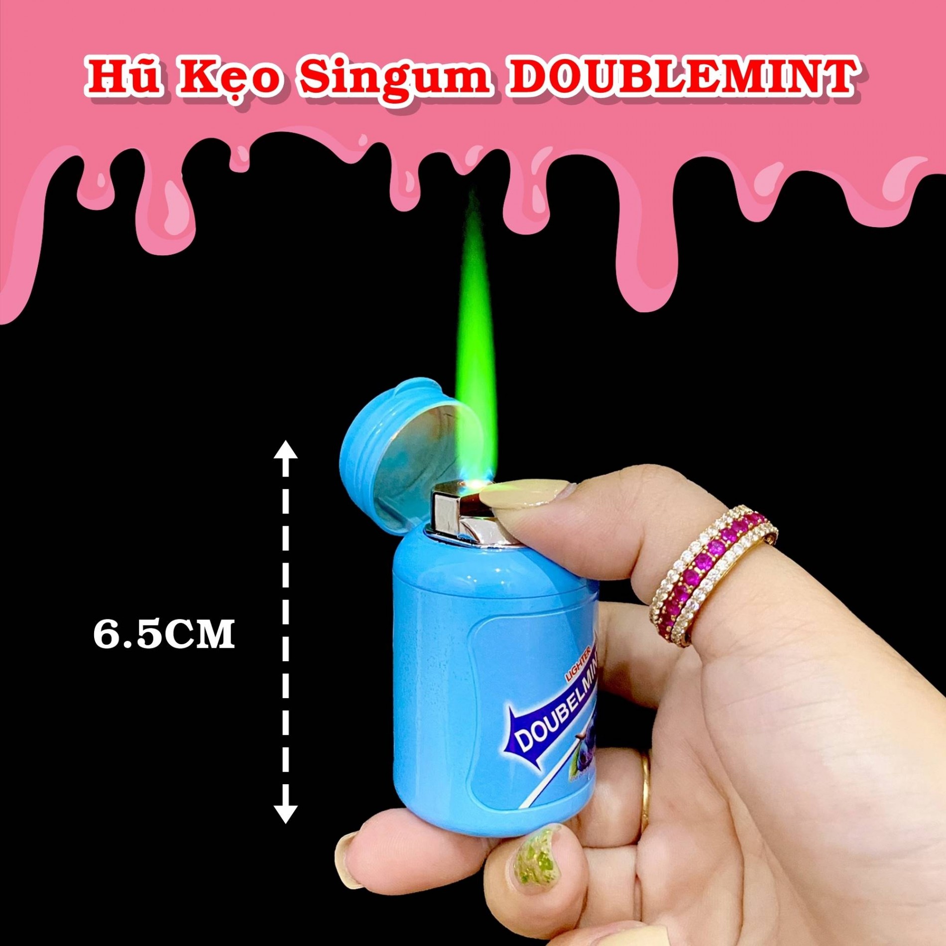 BẬT LỬA KHÈ HÌNH HŨ KẸO SINGUM  (FULLBOX) - (XÀI GAS)