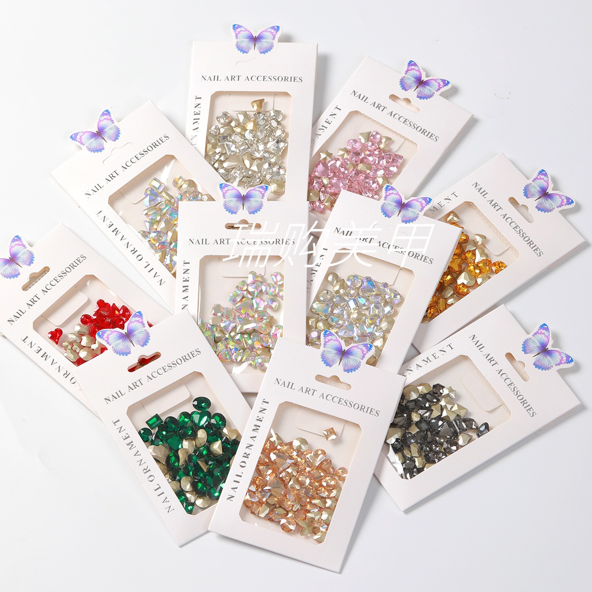 Đá khối nail , set 50 viên đá khối siêu sáng