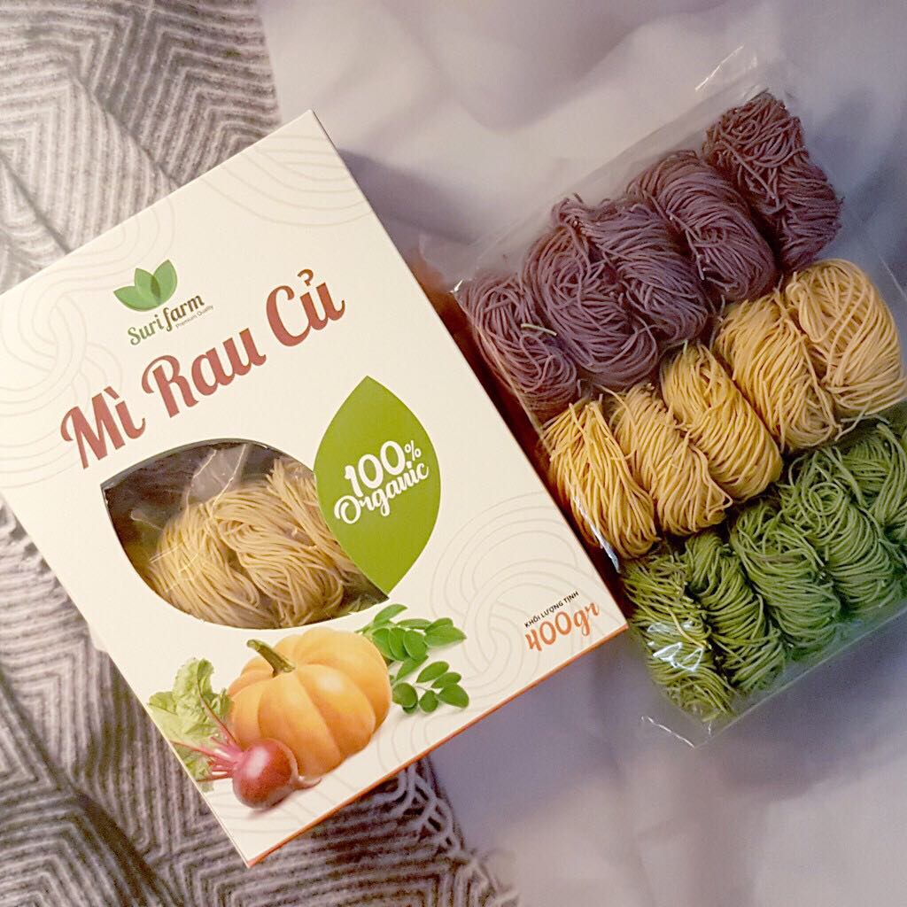 [HCM] Organic Vegetable Pasta / Noodles Surifarm 400g