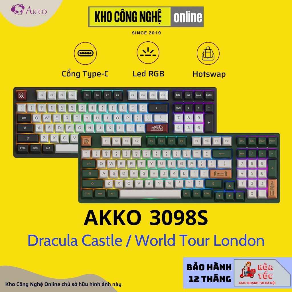 Bàn phím AKKO 3098S World Tour London