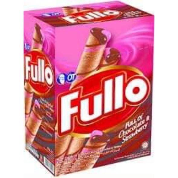 {COMBO 3 HỘP 3 vị }Bánh quế Fullo Chocolate & Strawberry, Vani 264g (Indonesia)