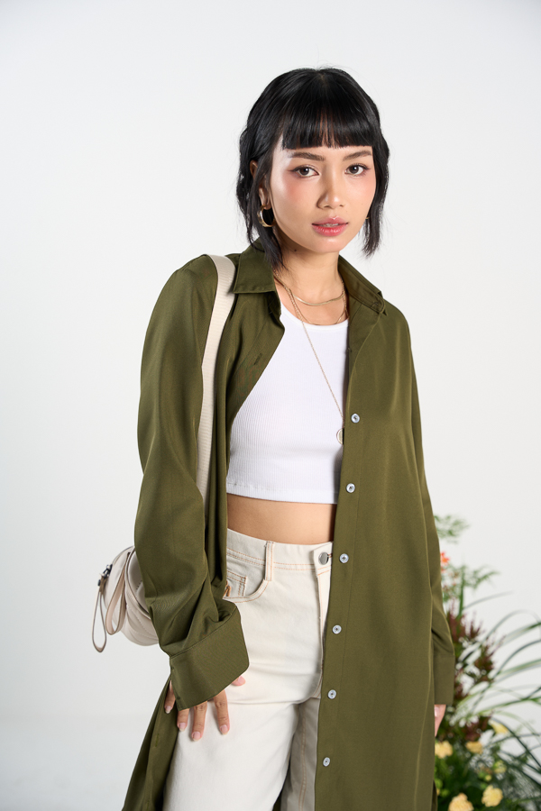 [NHẬP MÃ NOVFALAZSOCIAL02 GIẢM 40K ĐƠN 199K  ] Đầm sơ mi  Maybi suông lụa cotton