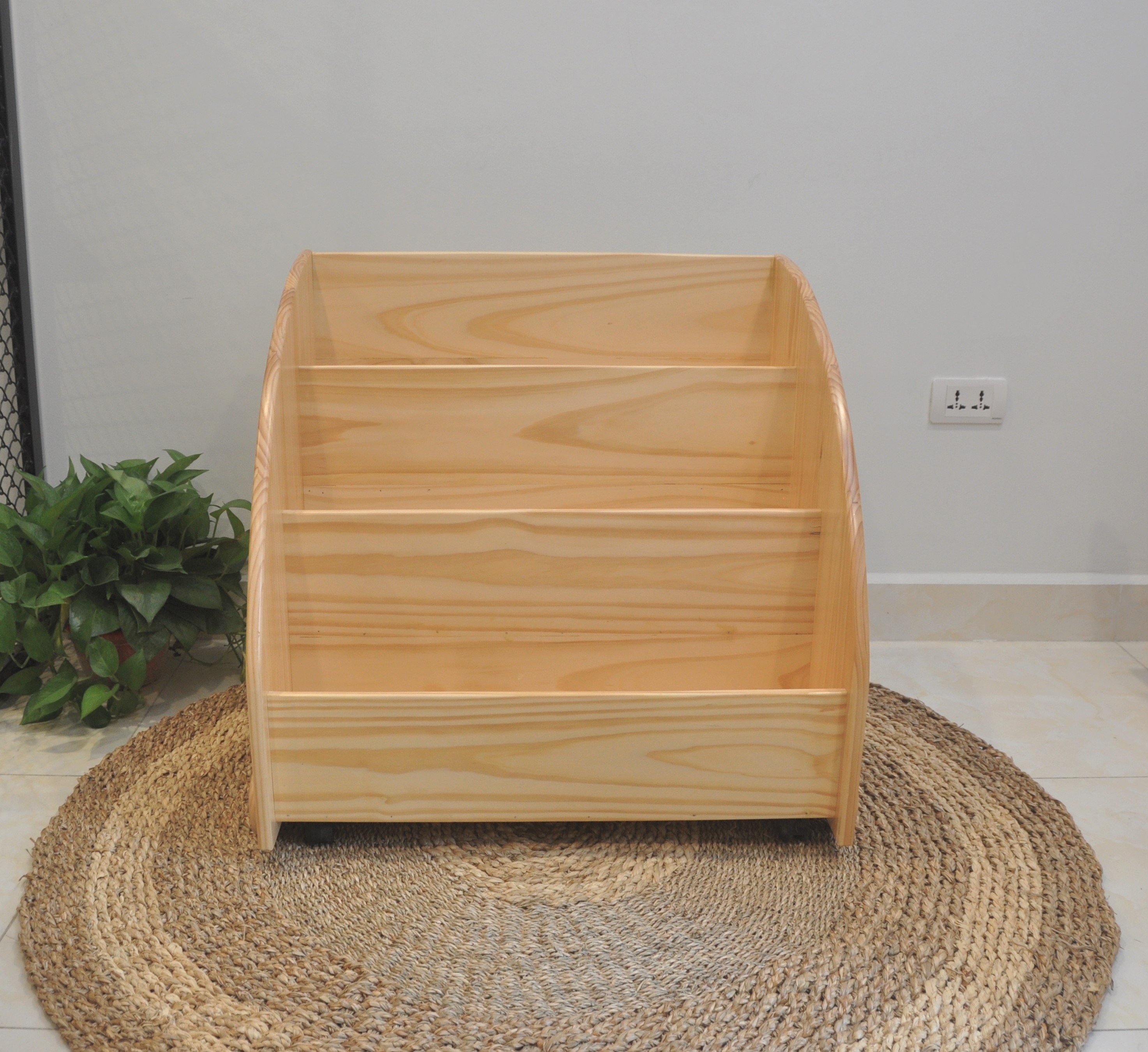 Kệ Sách Có Bánh Xe Momo II (Lớn) - Bebewood