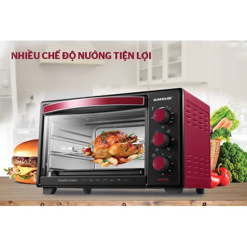 Lò nướng Sunhouse SHD4222 22L (Đỏ)