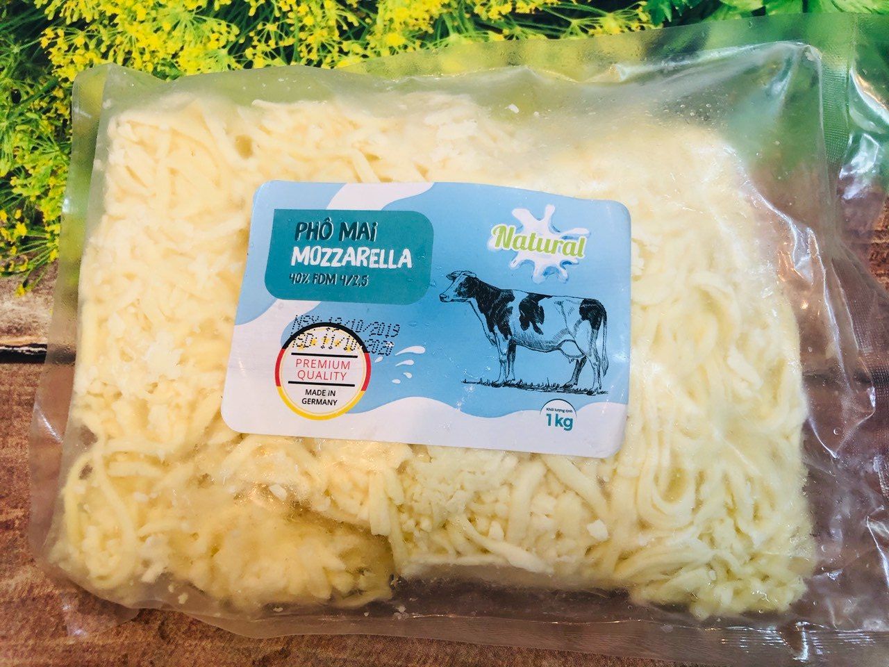 500g phô mai Mozzarella bào sợi