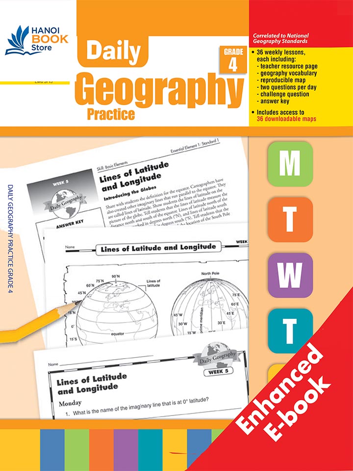 DAILY GEOGRAPHY PRACTICE GRADE 1-6 (Sách đen trắng) - Hanoi Book Store