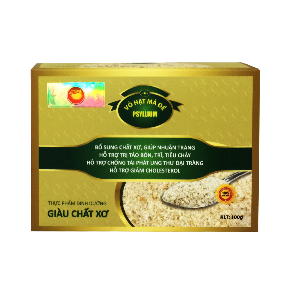 Vỏ hạt mã đề Ovata (14 gói x mỗi gói 7g).