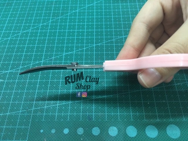 Kéo tỉa đầu cong ( cắt tỉa đất sét)