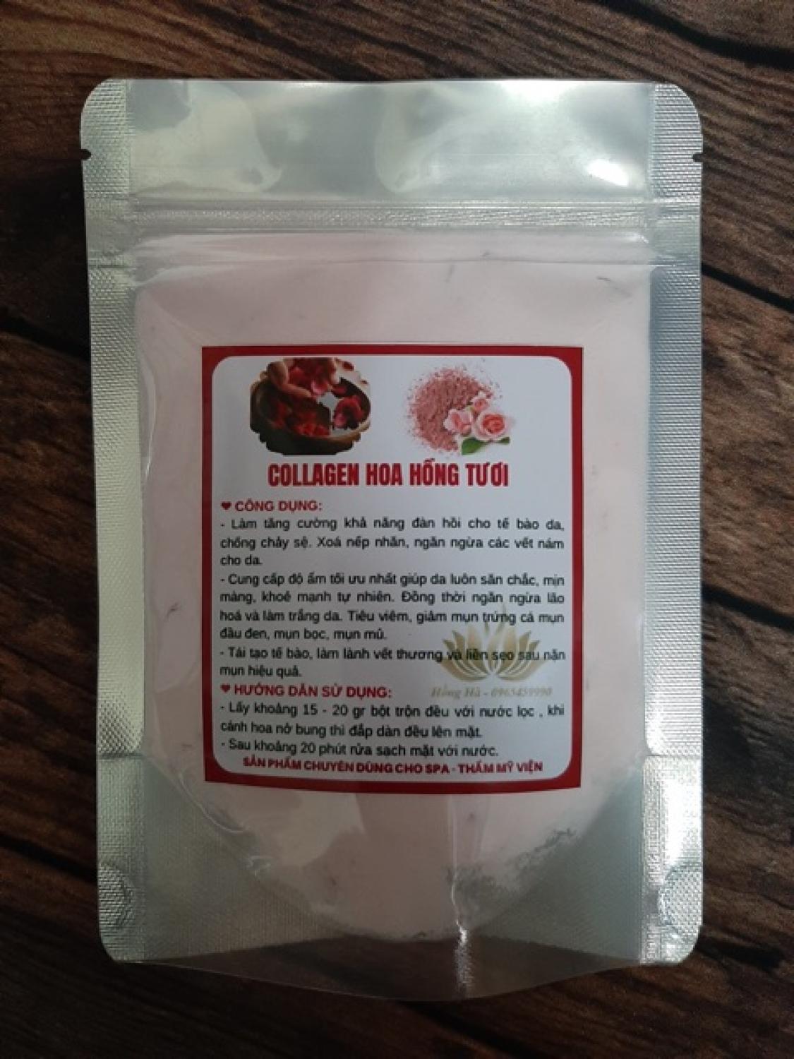 Mặt nạ collagen hoa hồng handmade 100gr