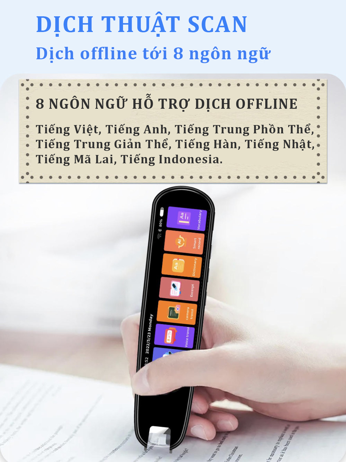 Bút phiên dịch offline Tiếng Việt
