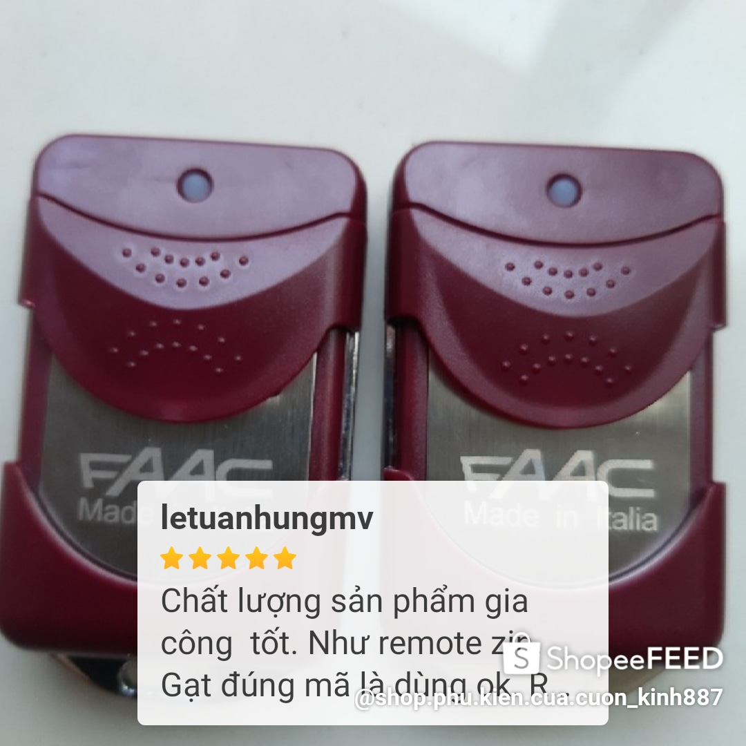 Remote cửa cuốn mã gạt 433 mhz chất lượng cao