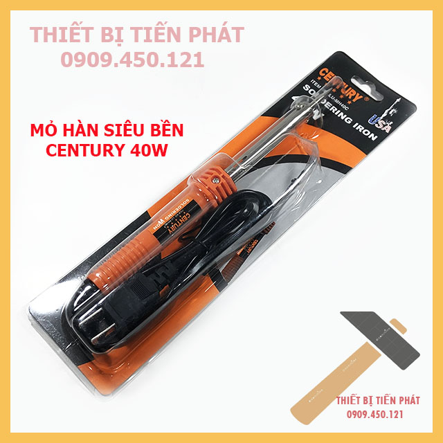 Mỏ hàn chì, mỏ hàn thiếc hãng century 40w, 60w 220v cao cấp, siêu bền, chất lượng, an toàn