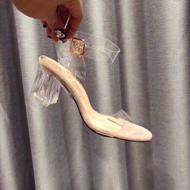 Sandal quai trong cao 9cm ( hàng VNXK)