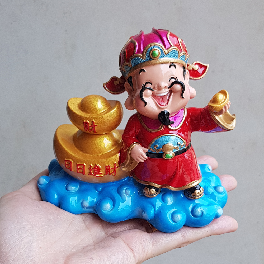 [HCM]Tượng chibi Thần Tài 10cm - cầm thỏi vàng