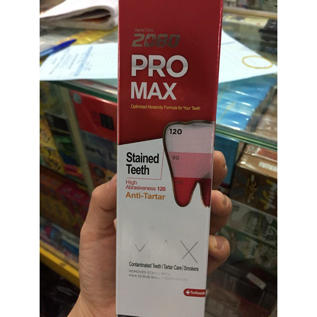 Kem đánh răng giảm ê buốt và mòn răng 2080 Pro Max Sensitive Hàn Quốc 125g