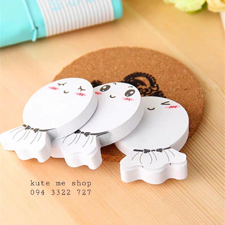 Note búp bê cầu nắng Nhật Bản - set 3 cái