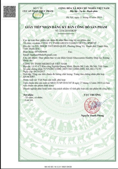 [HCM] Diệp Lục Xương Khớp