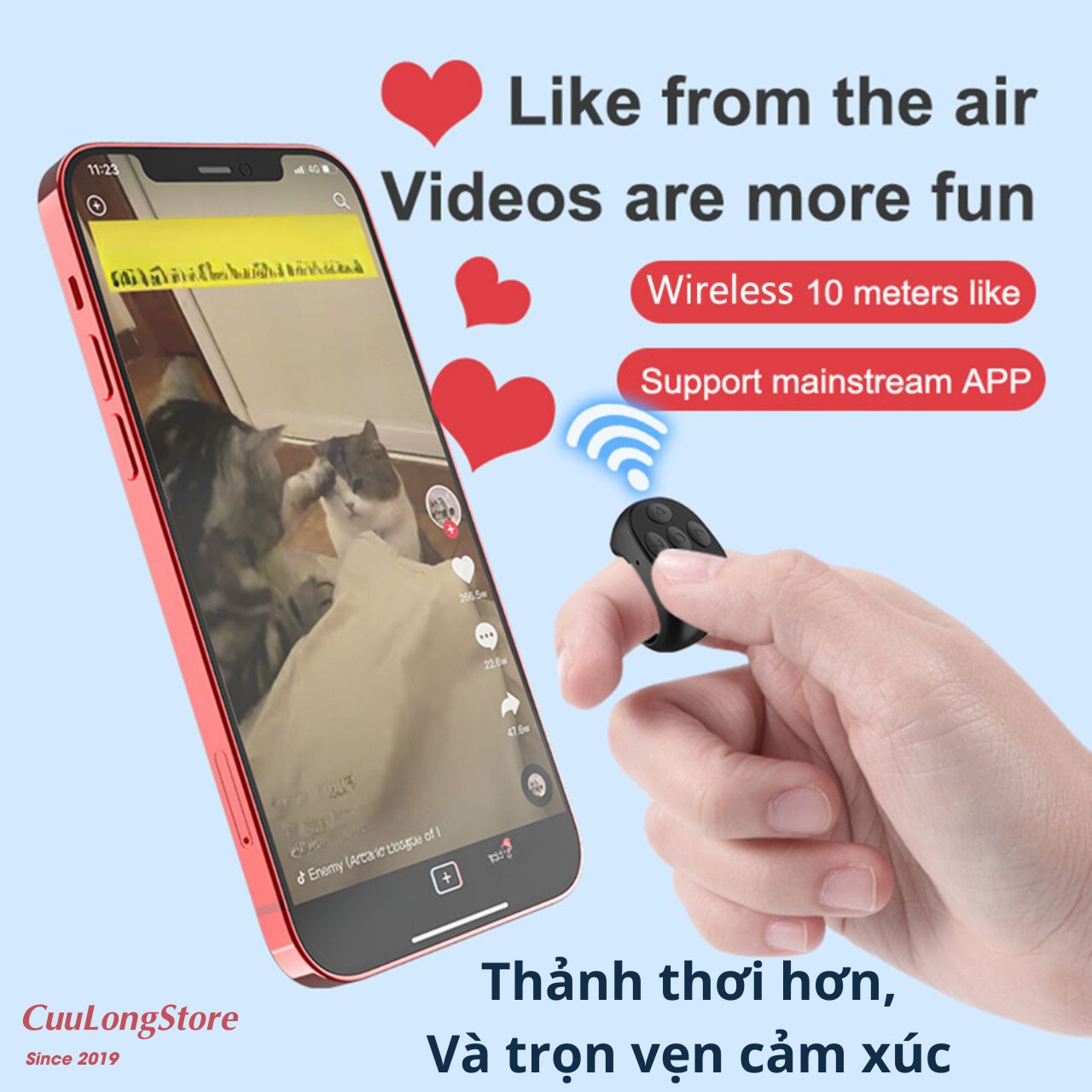 Smart ring multifunction youtube video story reading remote control bluetooth connection smartphone
