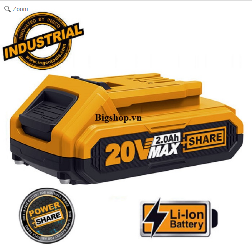 Pin litium ingco 20v/2ah fbli20011