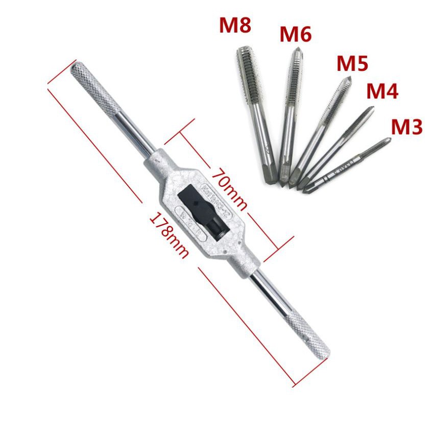 BỘ TARO M3 - M12 ( 1/8"-1/2") – TOP-TAP-50018D