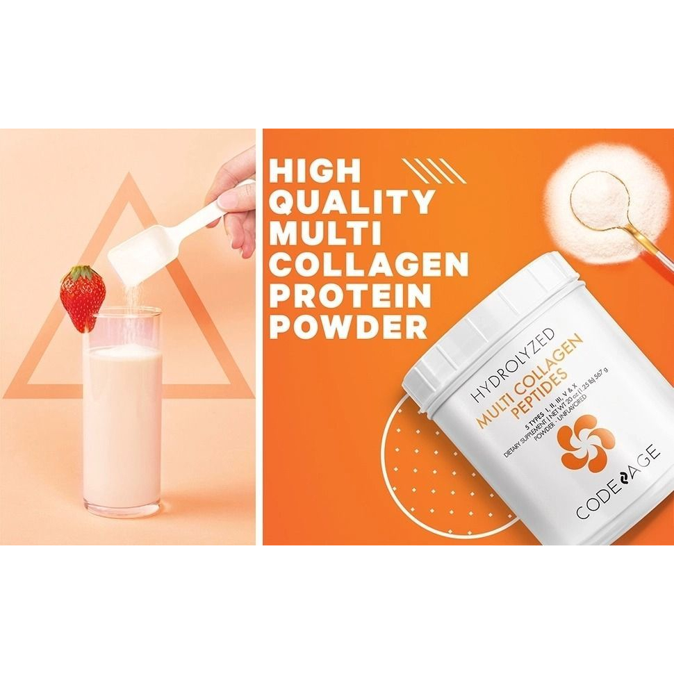 Bột Collagen Codeage Thủy Phân Trẻ Hóa Toàn Diện Codeage Multi Collagen 567g