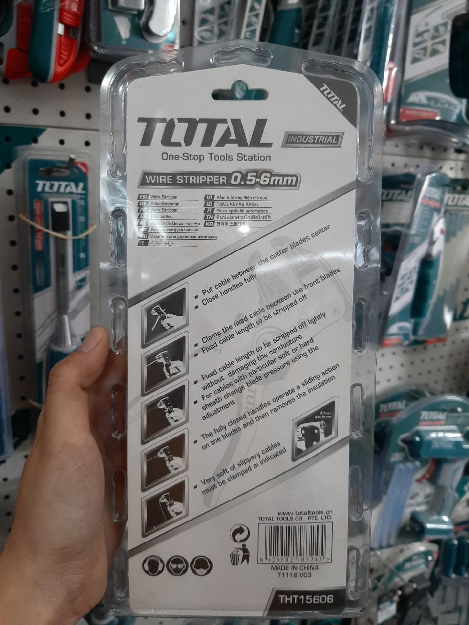KỀM TUỐT DÂY ĐIỆN MỎ QUẠ TOTAL THT15606