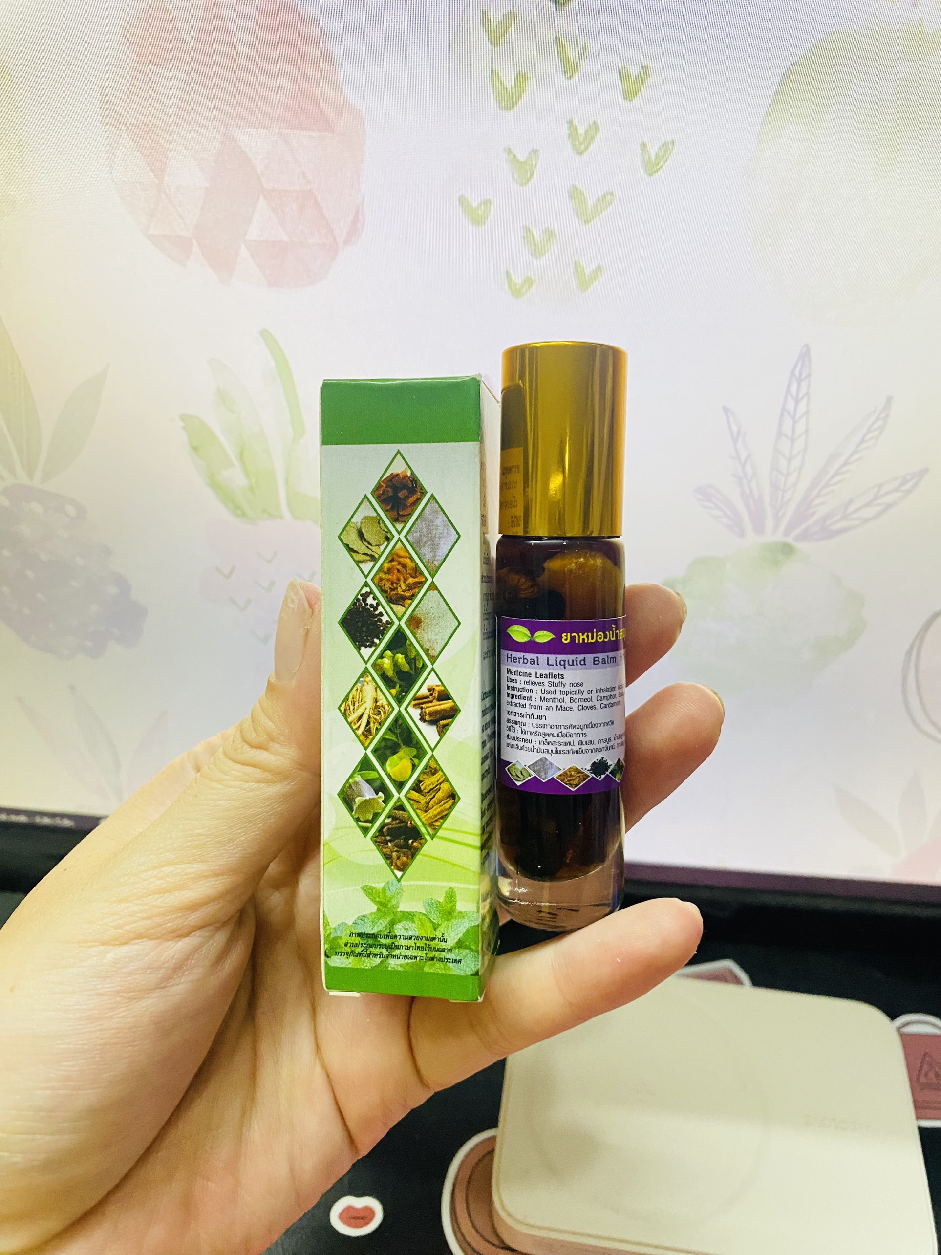 [CHÍNH HÃNG] Dầu lăn 13 vị thảo dược THÁI LAN 8ml